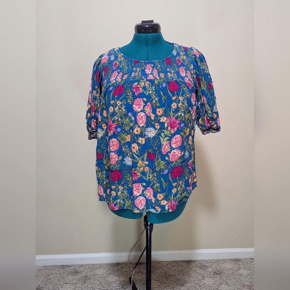 Terra & Sky- Floral Top